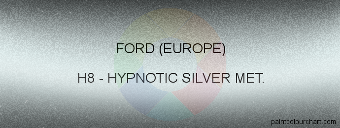 Ford (europe) paint H8 Hypnotic Silver Met.