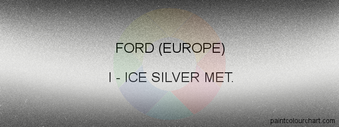 Ford (europe) paint I Ice Silver Met.