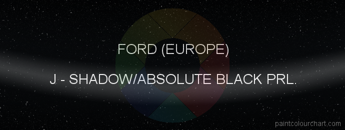 Ford (europe) paint J Shadow/absolute Black Prl.