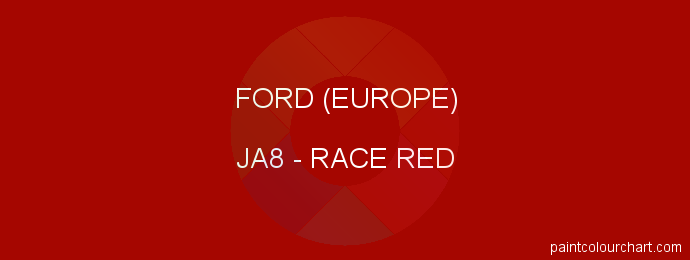 Ford (europe) paint JA8 Race Red