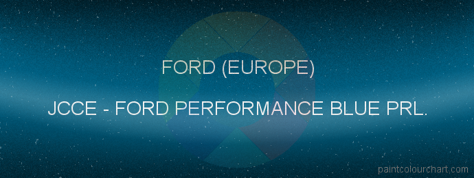Ford (europe) paint JCCE Ford Performance Blue Prl.