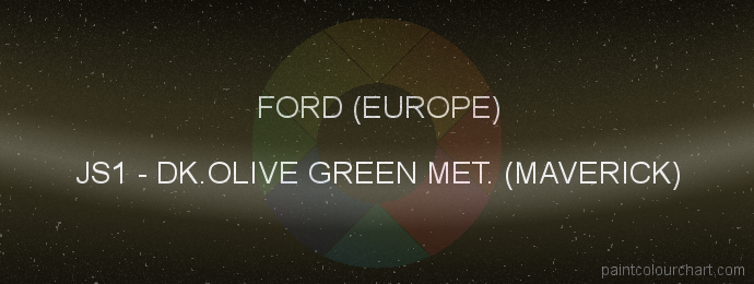Ford (europe) paint JS1 Dk.olive Green Met. (maverick)