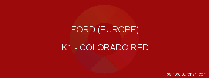 Ford (europe) paint K1 Colorado Red