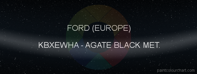 Ford (europe) paint KBXEWHA Agate Black Met.