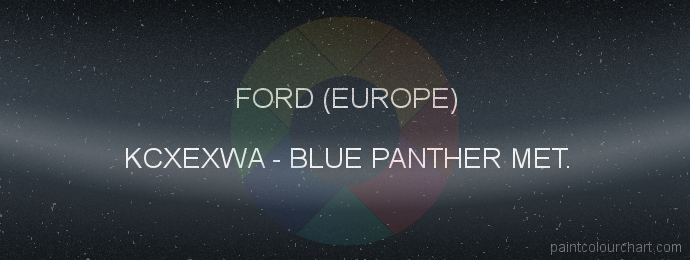 Ford (europe) paint KCXEXWA Blue Panther Met.
