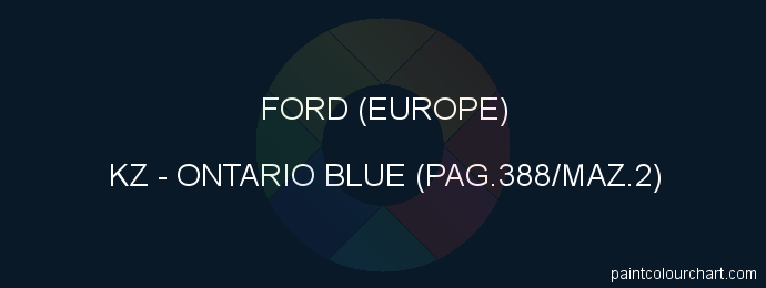 Ford (europe) paint KZ Ontario Blue (pag.388/maz.2)