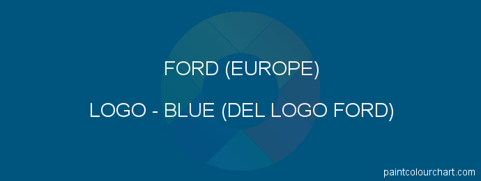Ford (europe) paint LOGO Blue (del Logo Ford)