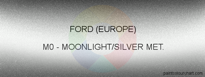Ford (europe) paint M0 Moonlight/silver Met.