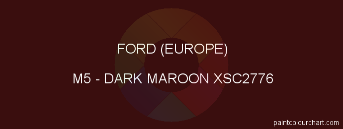 Ford (europe) paint M5 Dark Maroon Xsc2776