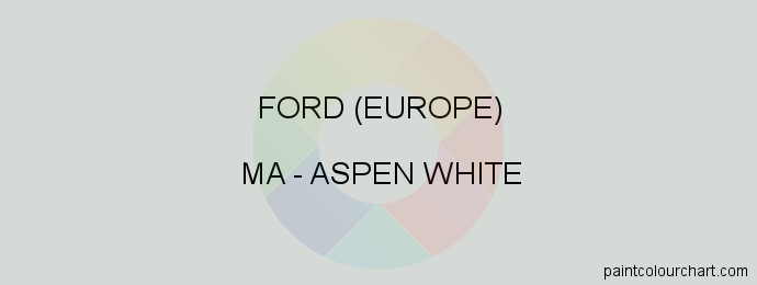 Ford (europe) paint MA Aspen White
