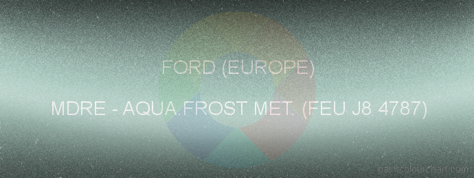 Ford (europe) paint MDRE Aqua.frost Met. (feu J8 4787)