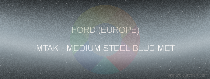 Ford (europe) paint MTAK Medium Steel Blue Met.