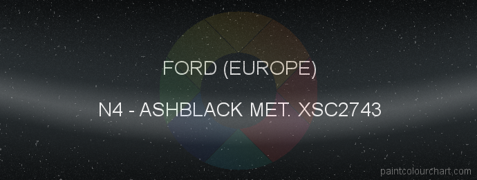 Ford (europe) paint N4 Ashblack Met. Xsc2743