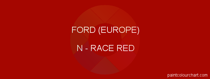 Ford (europe) paint N Race Red