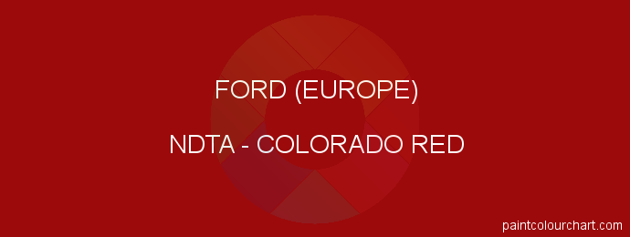 Ford (europe) paint NDTA Colorado Red