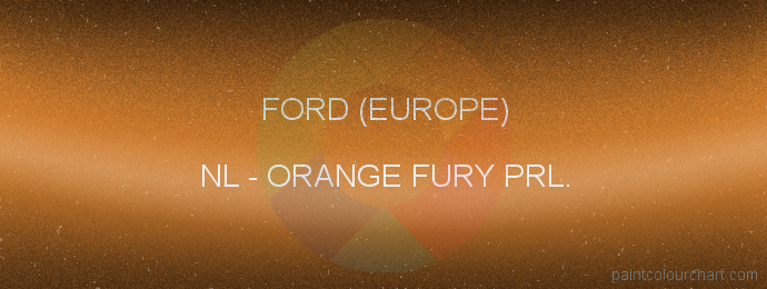 Ford (europe) paint NL Orange Fury Prl.