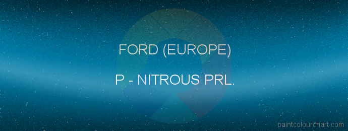 Ford (europe) paint P Nitrous Prl.