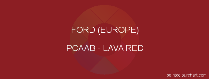 Ford (europe) paint PCAAB Lava Red