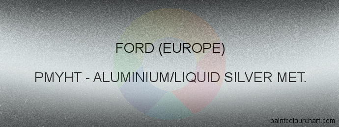Ford (europe) paint PMYHT Aluminium/liquid Silver Met.