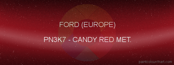 Ford (europe) paint PN3K7 Candy Red Met.
