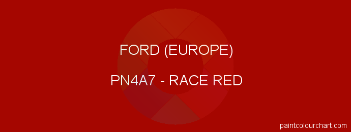 Ford (europe) paint PN4A7 Race Red