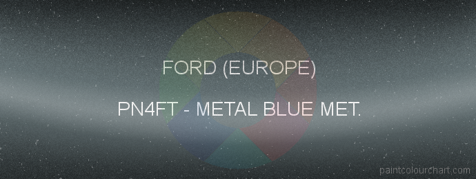 Ford (europe) paint PN4FT Metal Blue Met.