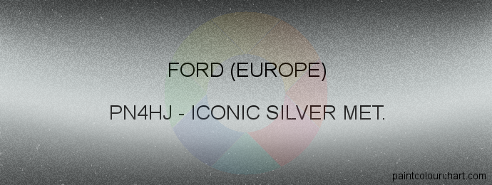 Ford (europe) paint PN4HJ Iconic Silver Met.