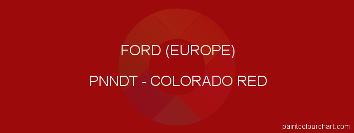 Ford (europe) paint PNNDT Colorado Red