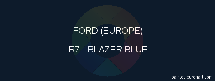 Ford (europe) paint R7 Blazer Blue