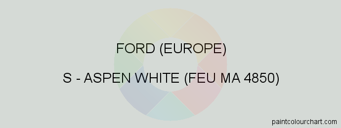 Ford (europe) paint S Aspen White (feu Ma 4850)