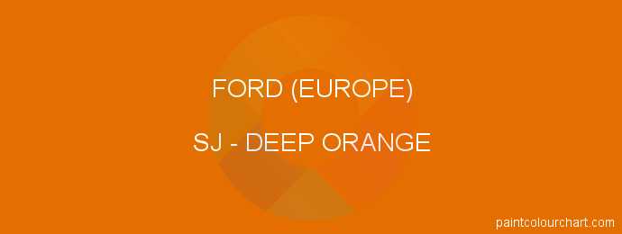 Ford (europe) paint SJ Deep Orange