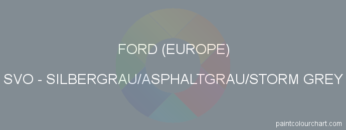 Ford (europe) paint SVO Silbergrau/asphaltgrau/storm Grey