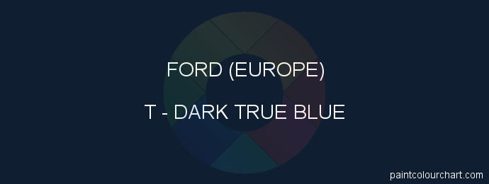 Ford (europe) paint T Dark True Blue