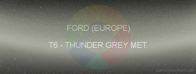 Ford (europe) paint T6 Thunder Grey Met.