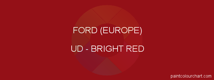 Ford (europe) paint UD Bright Red