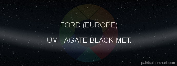 Ford (europe) paint UM Agate Black Met.