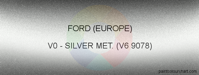 Ford (europe) paint V0 Silver Met. (v6 9078)