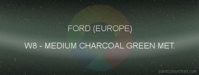 Ford (europe) paint W8 Medium Charcoal Green Met.