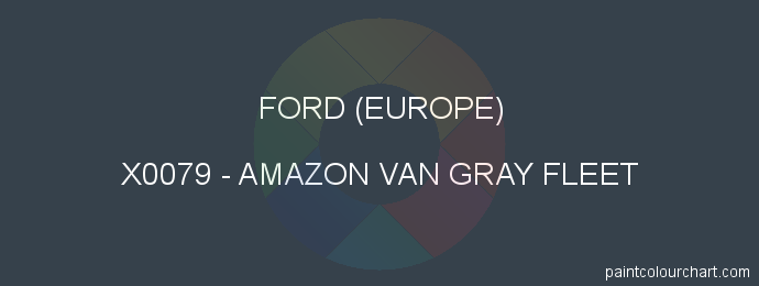 Ford (europe) paint X0079 Amazon Van Gray Fleet