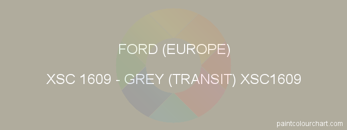 Ford (europe) paint XSC 1609 Grey (transit) Xsc1609