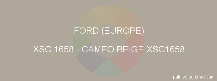 Ford (europe) paint XSC 1658 Cameo Beige Xsc1658