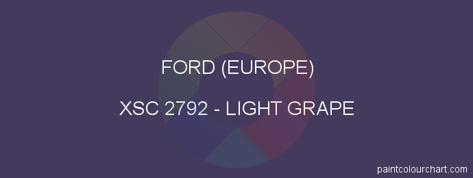 Ford (europe) paint XSC 2792 Light Grape