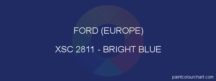 Ford (europe) paint XSC 2811 Bright Blue
