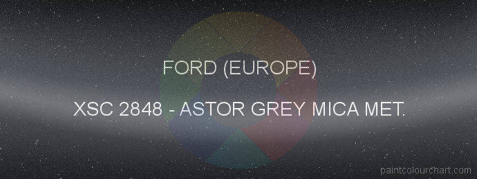 Ford (europe) paint XSC 2848 Astor Grey Mica Met.