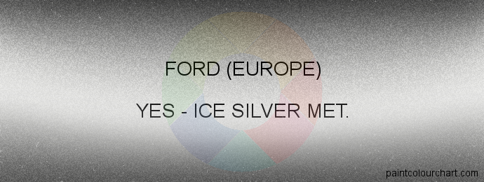 Ford (europe) paint YES Ice Silver Met.