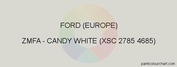 Ford (europe) paint ZMFA Candy White (xsc 2785 4685)
