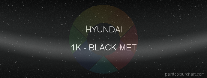 Hyundai paint 1K Black Met.