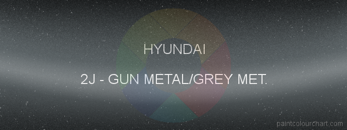 Hyundai paint 2J Gun Metal/grey Met.