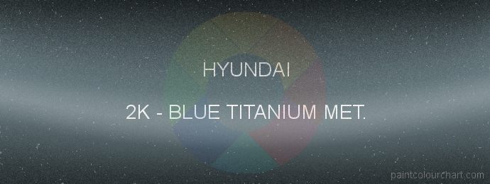 Hyundai paint 2K Blue Titanium Met.