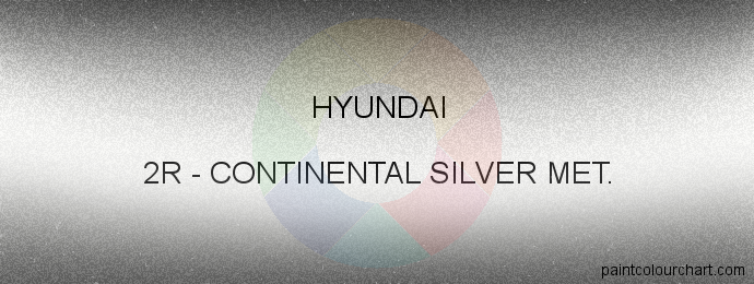 Hyundai paint 2R Continental Silver Met.